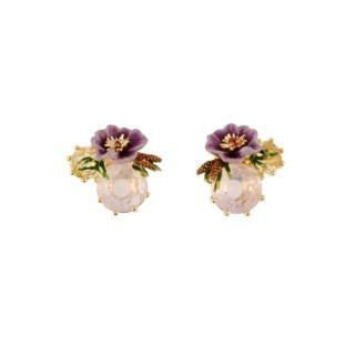 Eclatante Discrétion Stones, Pin Needles & Christmas Rose Earrings | AEED111T/1 - Les Nereides