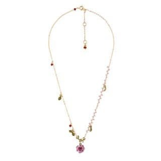 Eglantine Eglantine Flower & Beaded Chain Necklace | AEEG3021 - Les Nereides