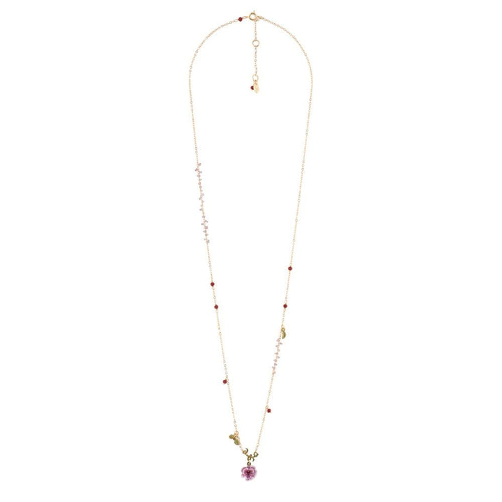 Eglantine Eglantine Flower & Beaded Chain Necklace | AEEG3051 - Les Nereides