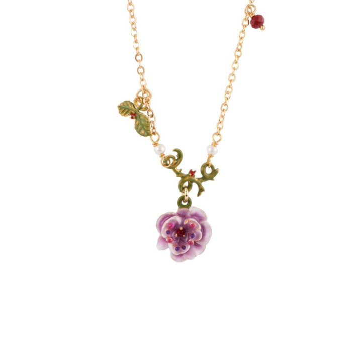 Eglantine Eglantine Flower & Beaded Chain Necklace | AEEG3051 - Les Nereides