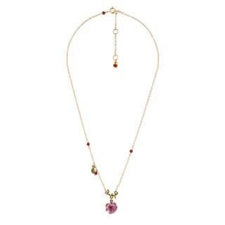 Eglantine Eglantine Flower, Leaf & Teardrop Necklace | AEEG3031 - Les Nereides