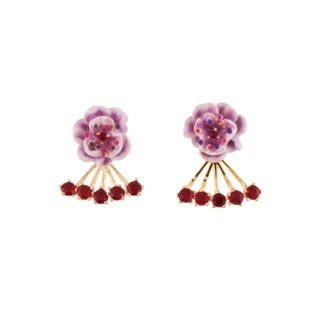 Eglantine Eglantine Flower With Ear Jacket Earrings | AEEG1021 - Les Nereides