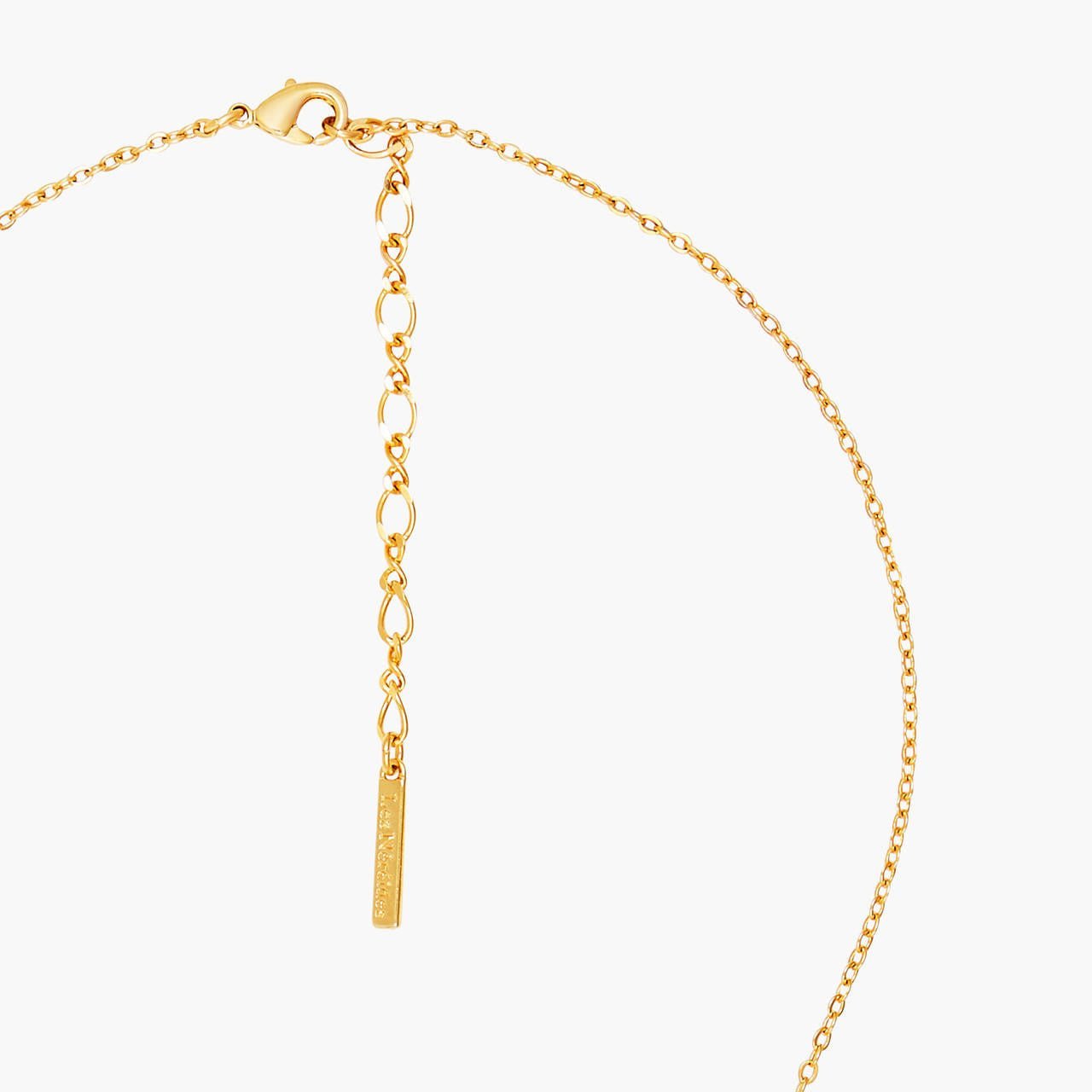 Elephant'S Ear Orchid And Faceted Crystal Heart Pendant Necklace | AOOC3041 - Les Nereides