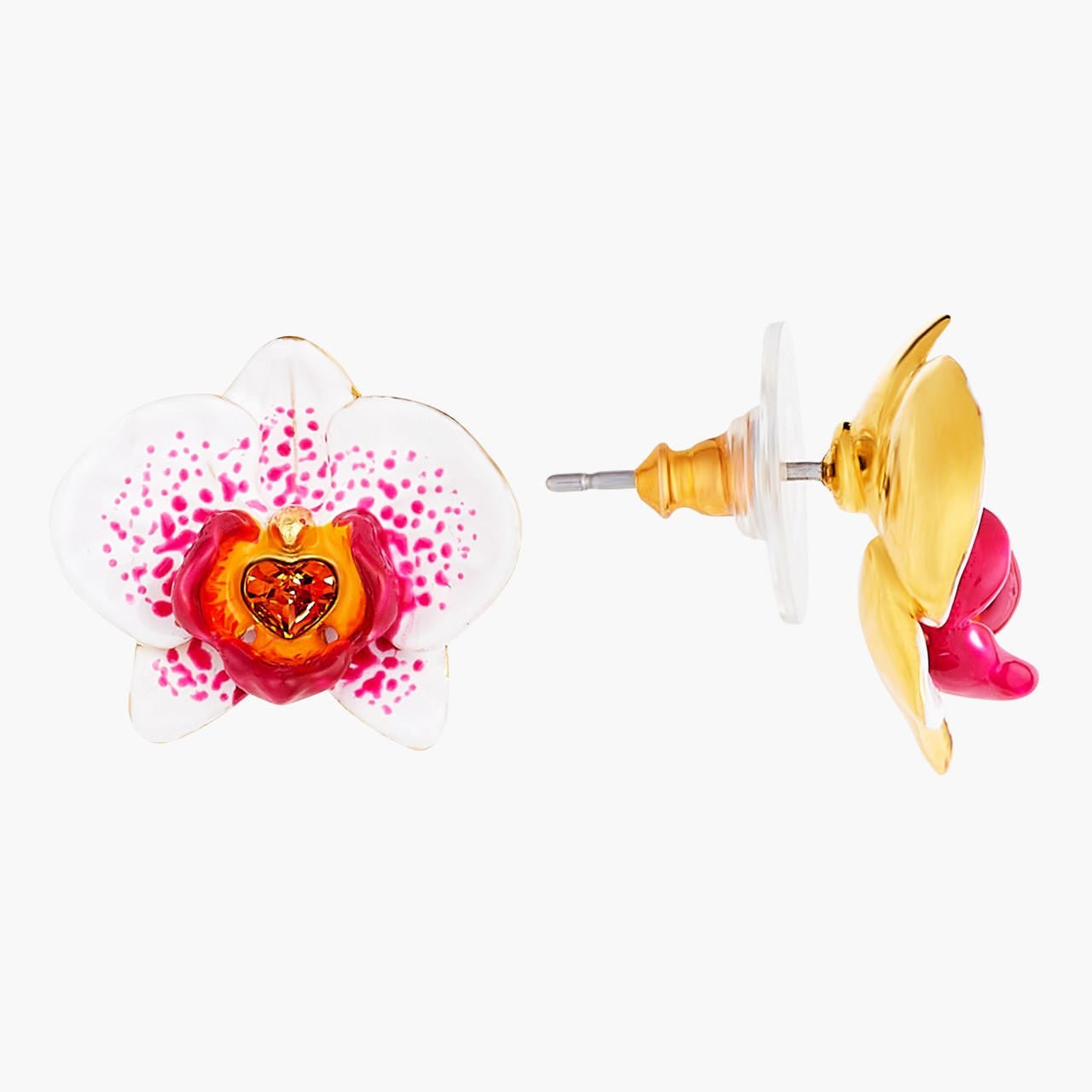 Elephant'S Ear Orchid Sleeper Earrings | AOOC1061 - Les Nereides