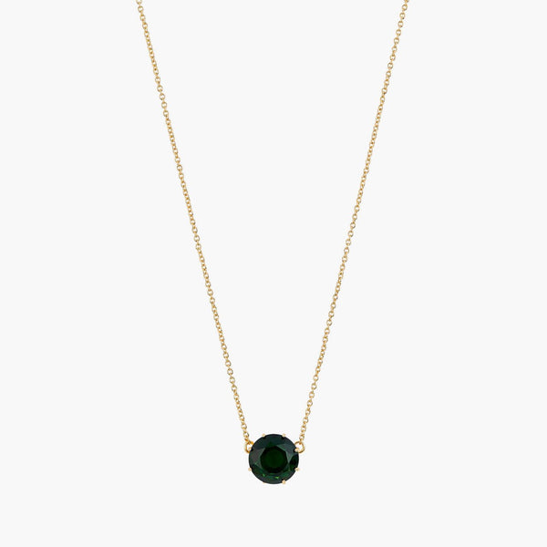 Green deals circle necklace