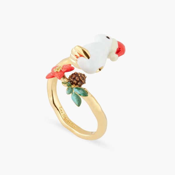 Enchanted christmas rabbit adjustable ring | AQNE6021 - Les Nereides