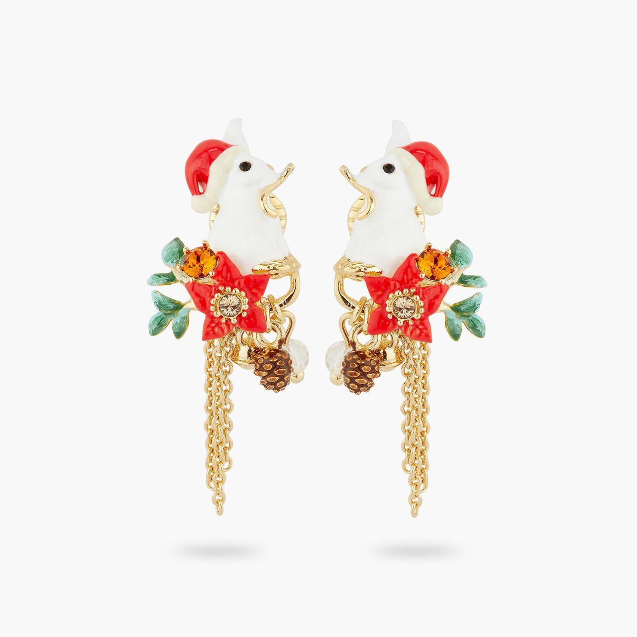 Enchanted Christmas rabbit earrings | AQNE1031 - Les Nereides