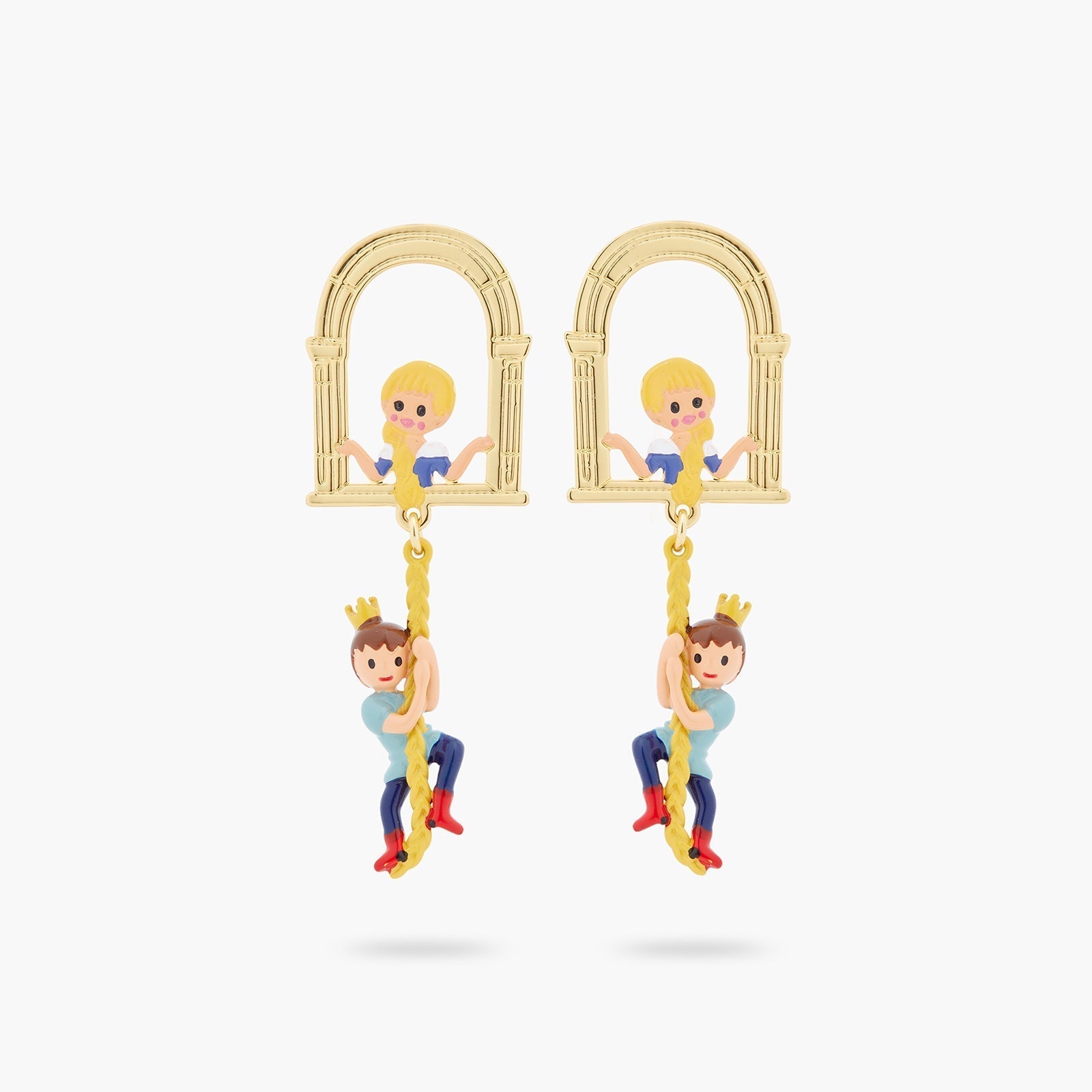 Enchanted Hair Princess And Prince Earrings | ASCE1021 - Les Nereides