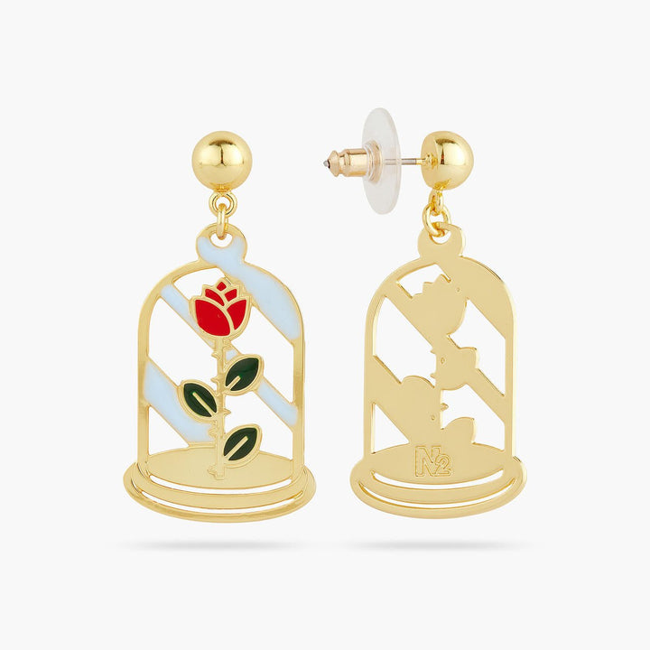Enchanted rose earrings | AQUI1011 - Les Nereides