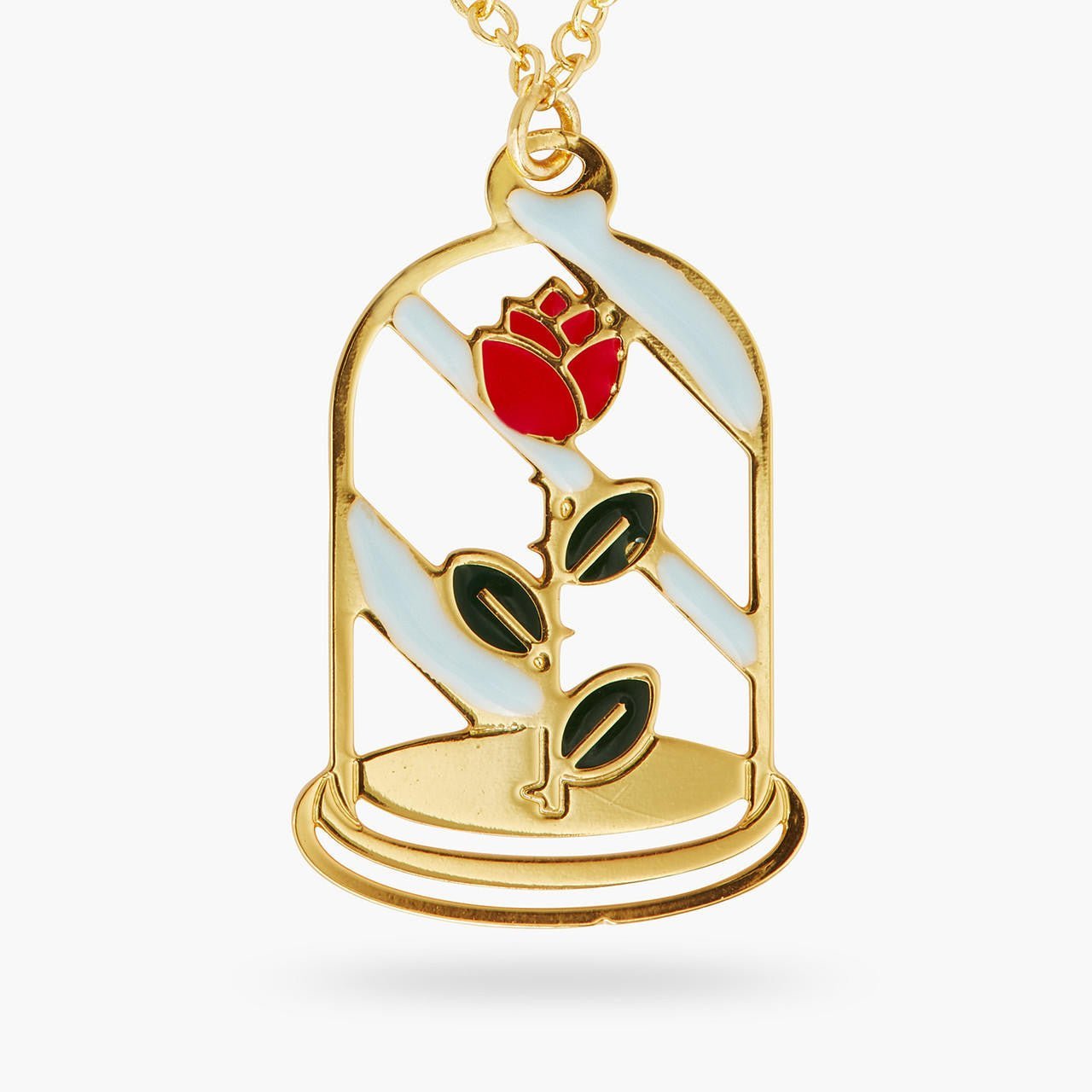 Enchanted rose pendant necklace | AQUI3011 - Les Nereides