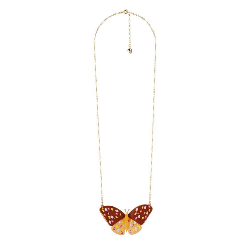 Envol Graphique Butterfly Black Necklace | ADEG3011 - Les Nereides