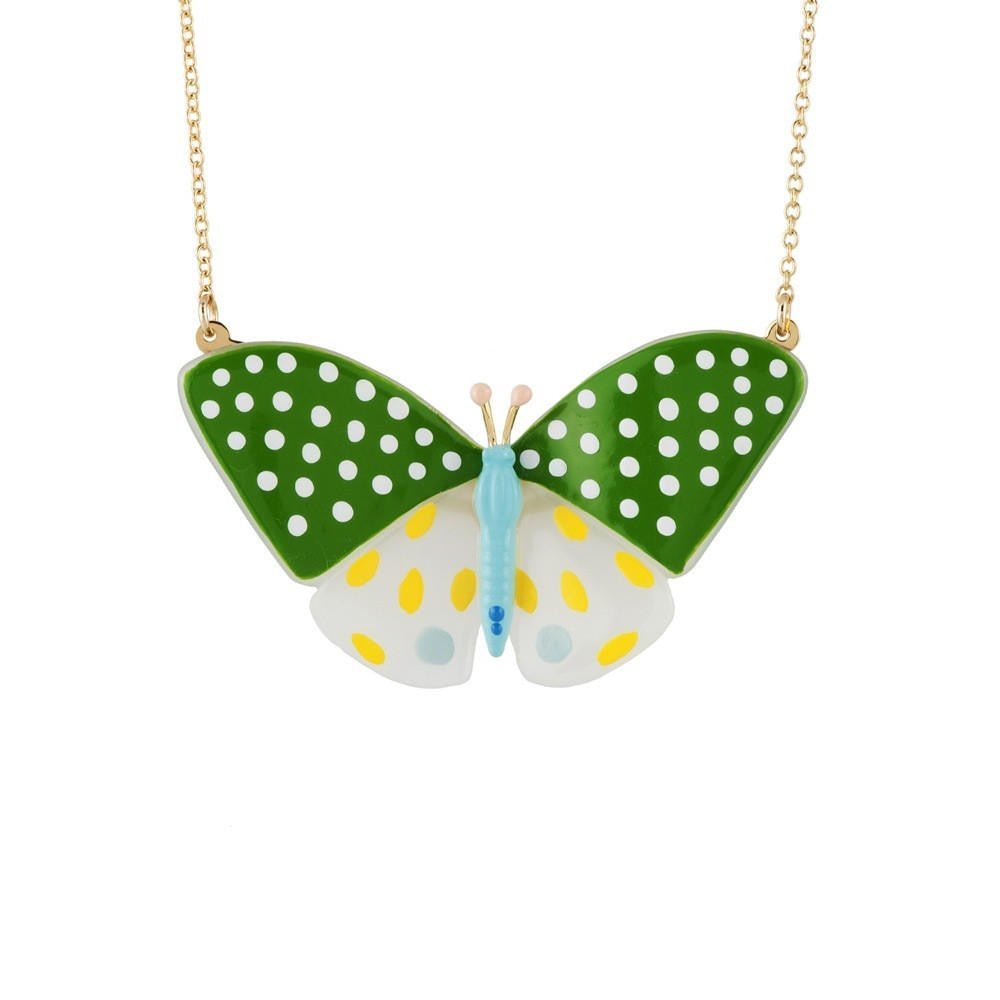 Envol Graphique Butterfly Black Necklace | ADEG3011 - Les Nereides