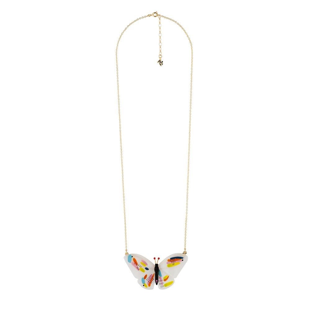 Envol Graphique Butterfly Black Necklace | ADEG3011 - Les Nereides