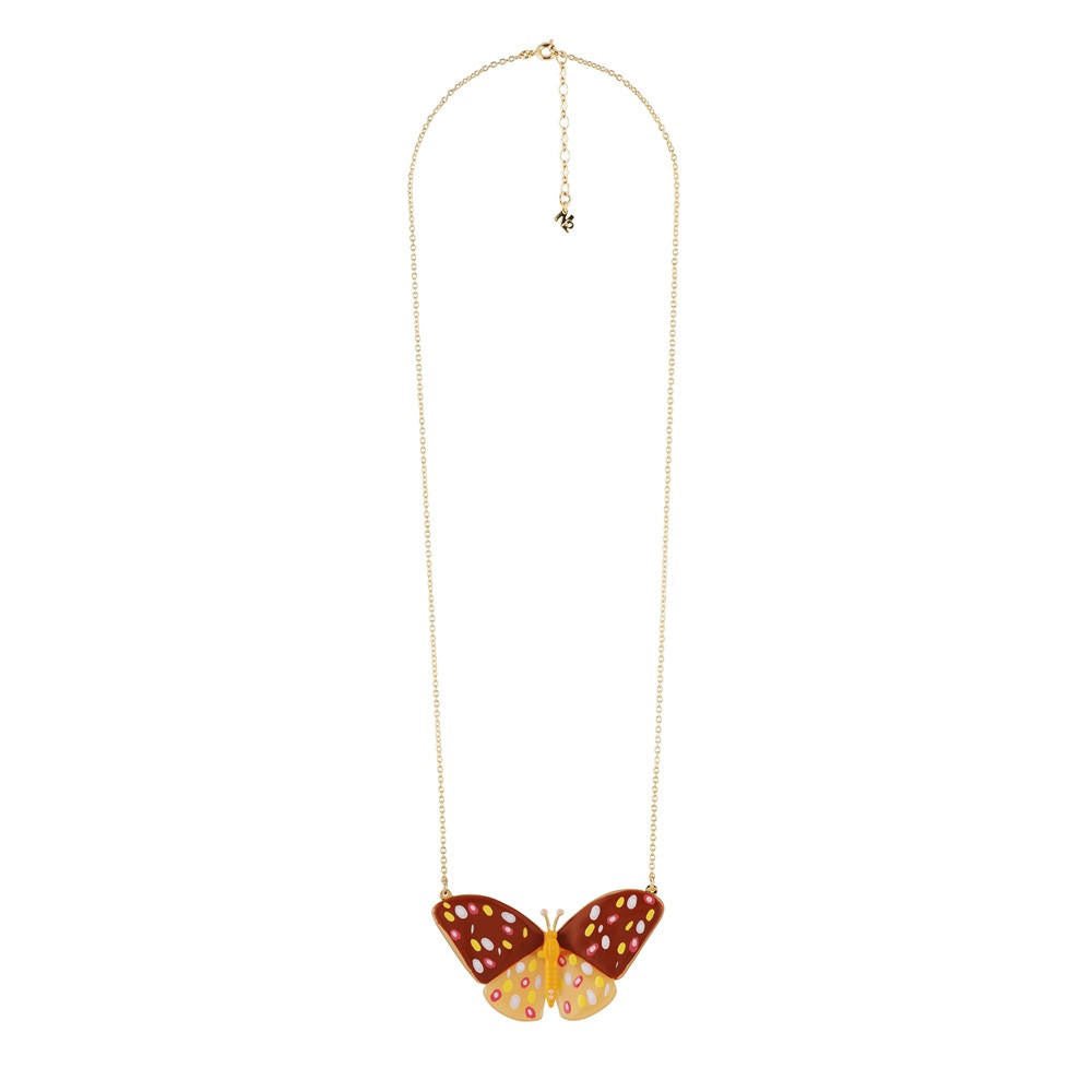Envol Graphique Butterfly Brown Necklace | ADEG3081 - Les Nereides