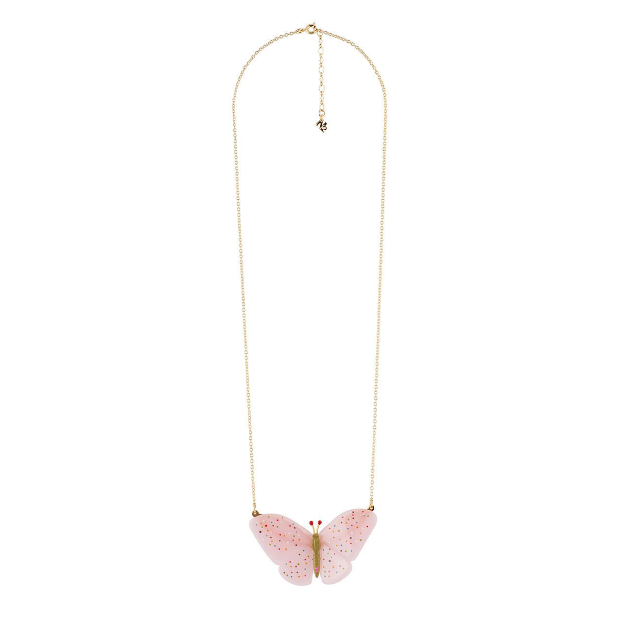 Envol Graphique Butterfly Pink Necklace | ADEG3031 - Les Nereides