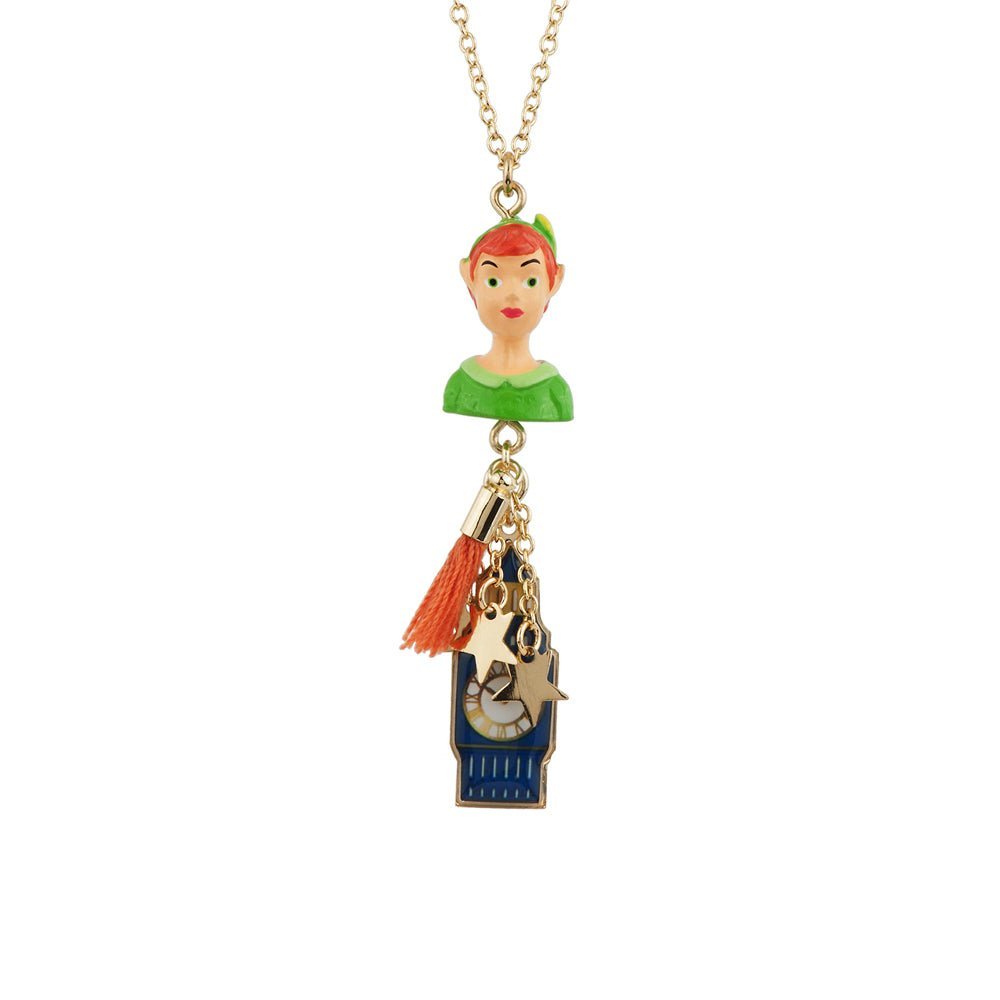 Envole - Moi Peter, Big Ben And Stars Gold Necklace | ACEM3011 - Les Nereides