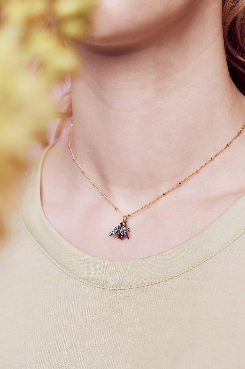 Euglossine Bee Pendant Necklace | AOOC3111 - Les Nereides