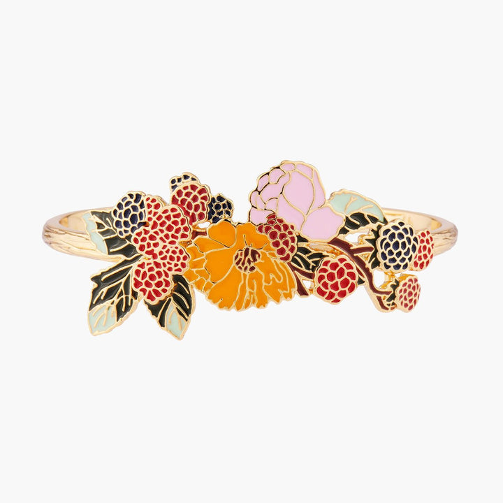 Euphoric Botanic Bouquet Bangle Bracelet | AMBE2041 - Les Nereides