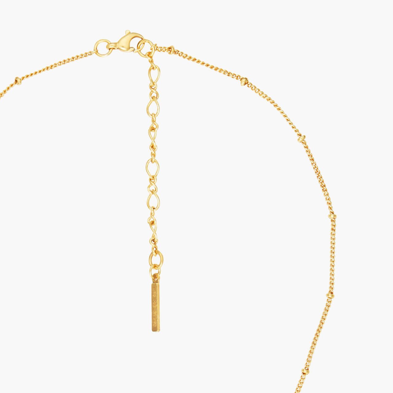 Faceted Crystal Flower And Ladybird Pendant Necklace | ANBM3031 - Les Nereides