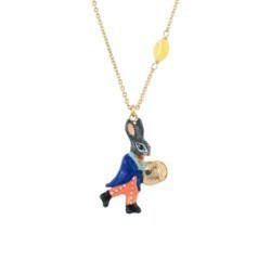 Fanfare Rabbit Playing Theé Cymbals Necklace | ACFF3031 - Les Nereides