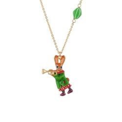 Fanfare Rabbit Playing Theé Trumpet Necklace | ACFF3011 - Les Nereides