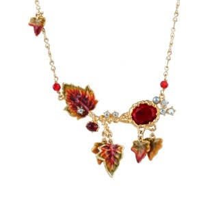 Feuilles D'Automne Crystal Stone, Crystals And Foliage Necklace | ACFA3031 - Les Nereides