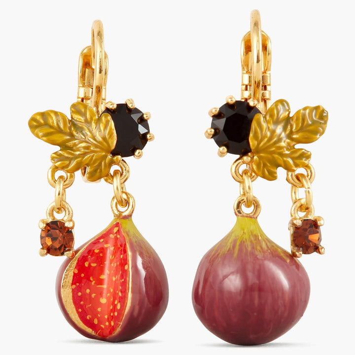 Fig And Foliage Sleeper Earrings | APVE1081 - Les Nereides