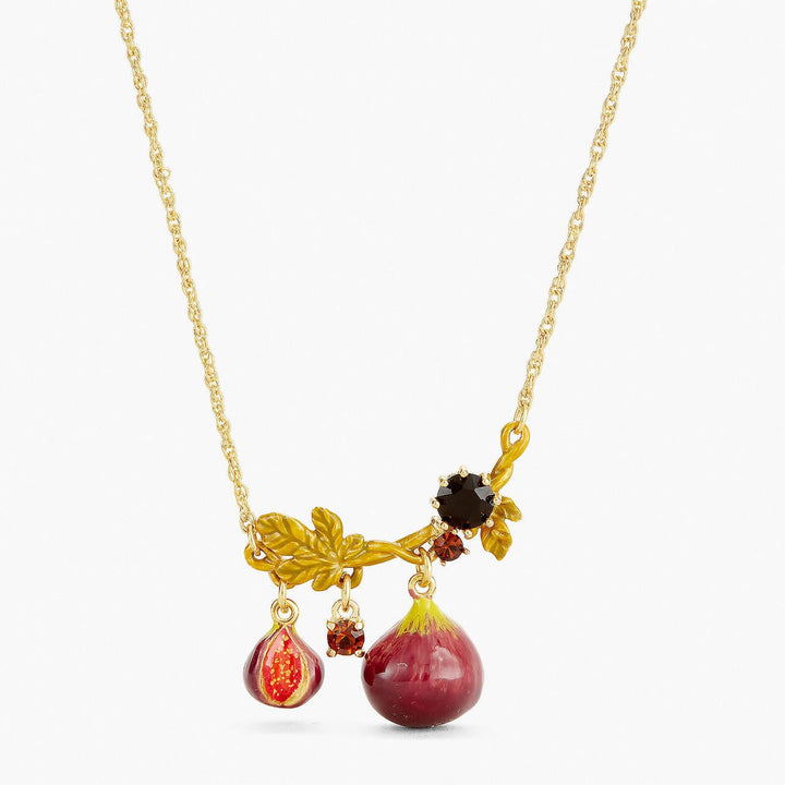 Figs And Foliage Pendant Necklace | APVE3081 - Les Nereides