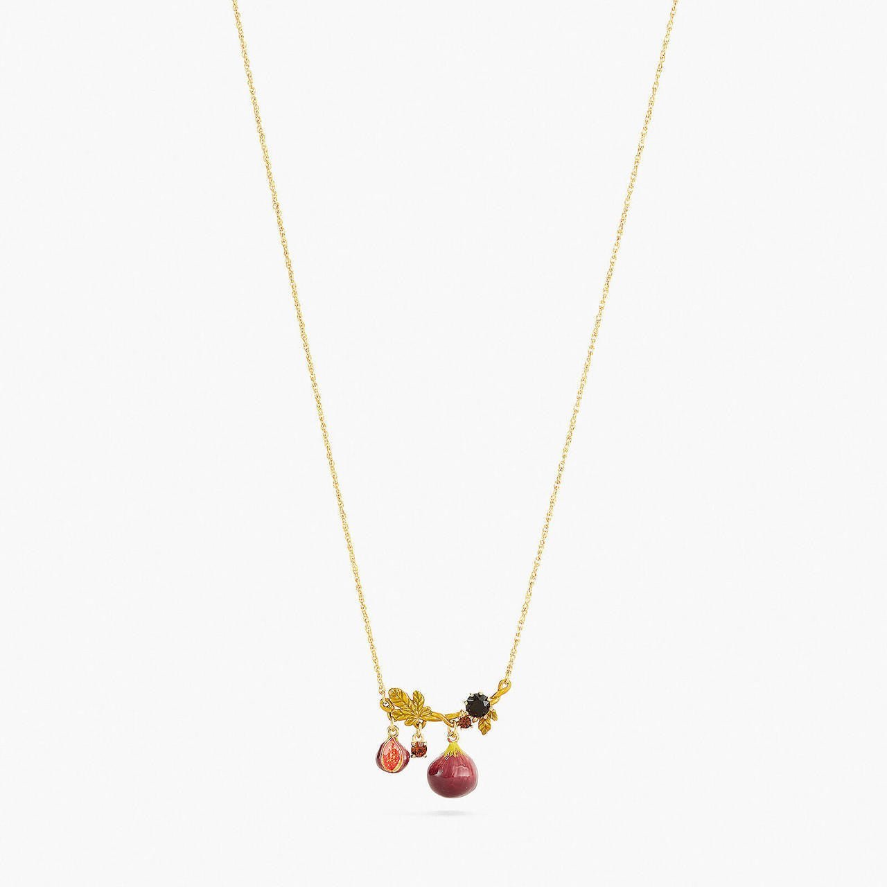 Figs And Foliage Pendant Necklace | APVE3081 - Les Nereides