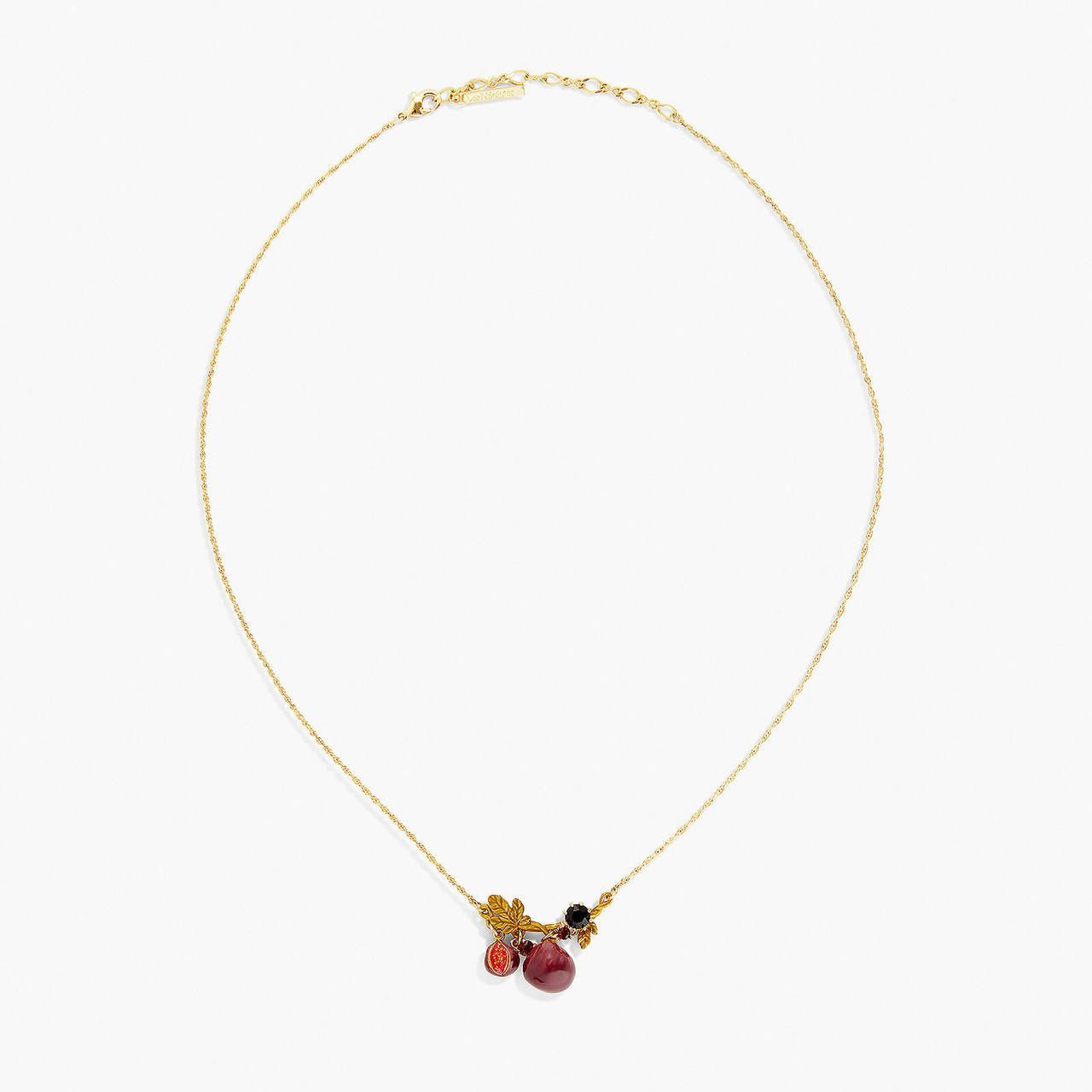 Figs And Foliage Pendant Necklace | APVE3081 - Les Nereides