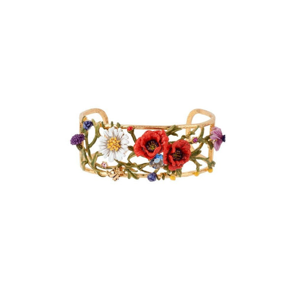 Floraisons Sauvages Blue Stone, Flowers & Blue Ladybird Small Bracelet | ADFS2011 - Les Nereides