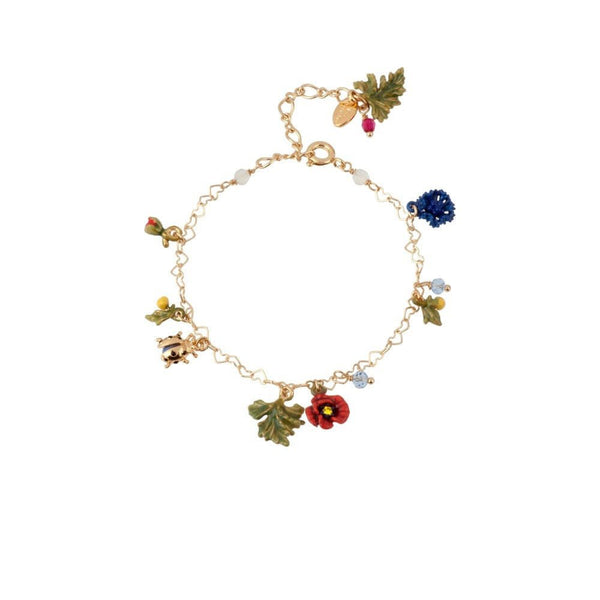 Floraisons Sauvages Poppy W/Multi-Éléments Bracelet | ADFS2031 - Les Nereides