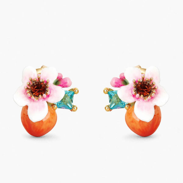 Flower And Apricot Earrings | APVE1011 - Les Nereides