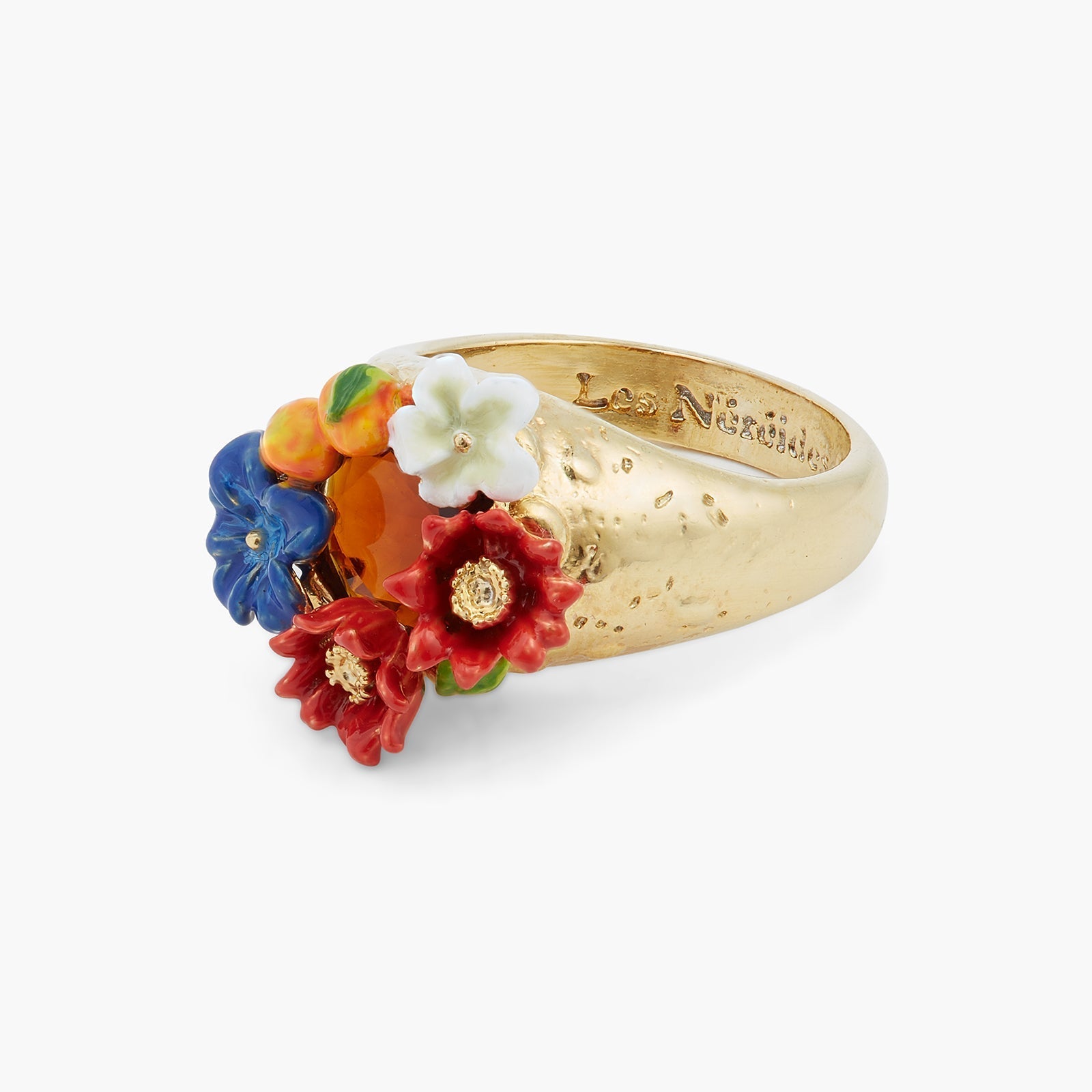 Flower And Clementine Cocktail Ring | ASTM6021 - Les Nereides