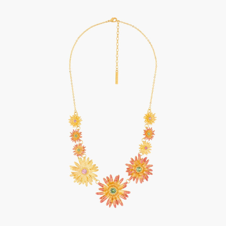 Flower Of Love And Crystals Collar Necklace | ALFA3021 - Les Nereides