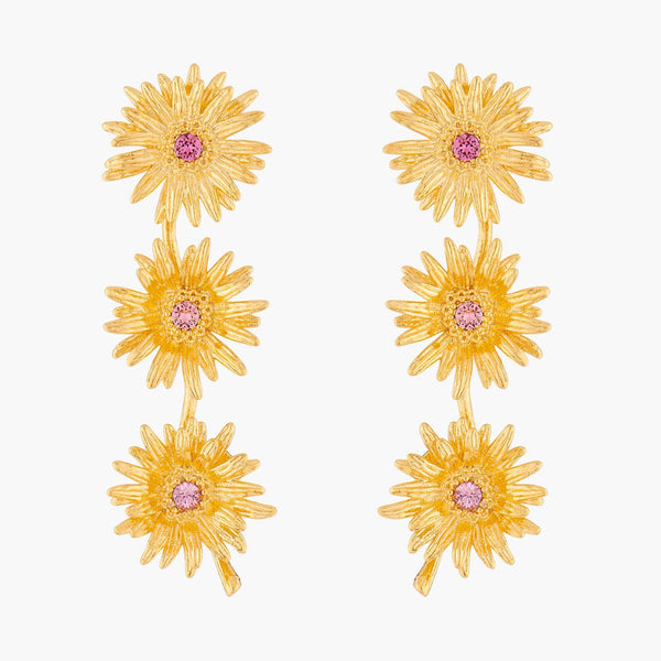 Flower Of Love Trio Earrings | ALFA1061 - Les Nereides