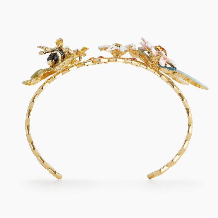 Flowers And Honeycomb Bangle Bracelet | APPM2021 - Les Nereides