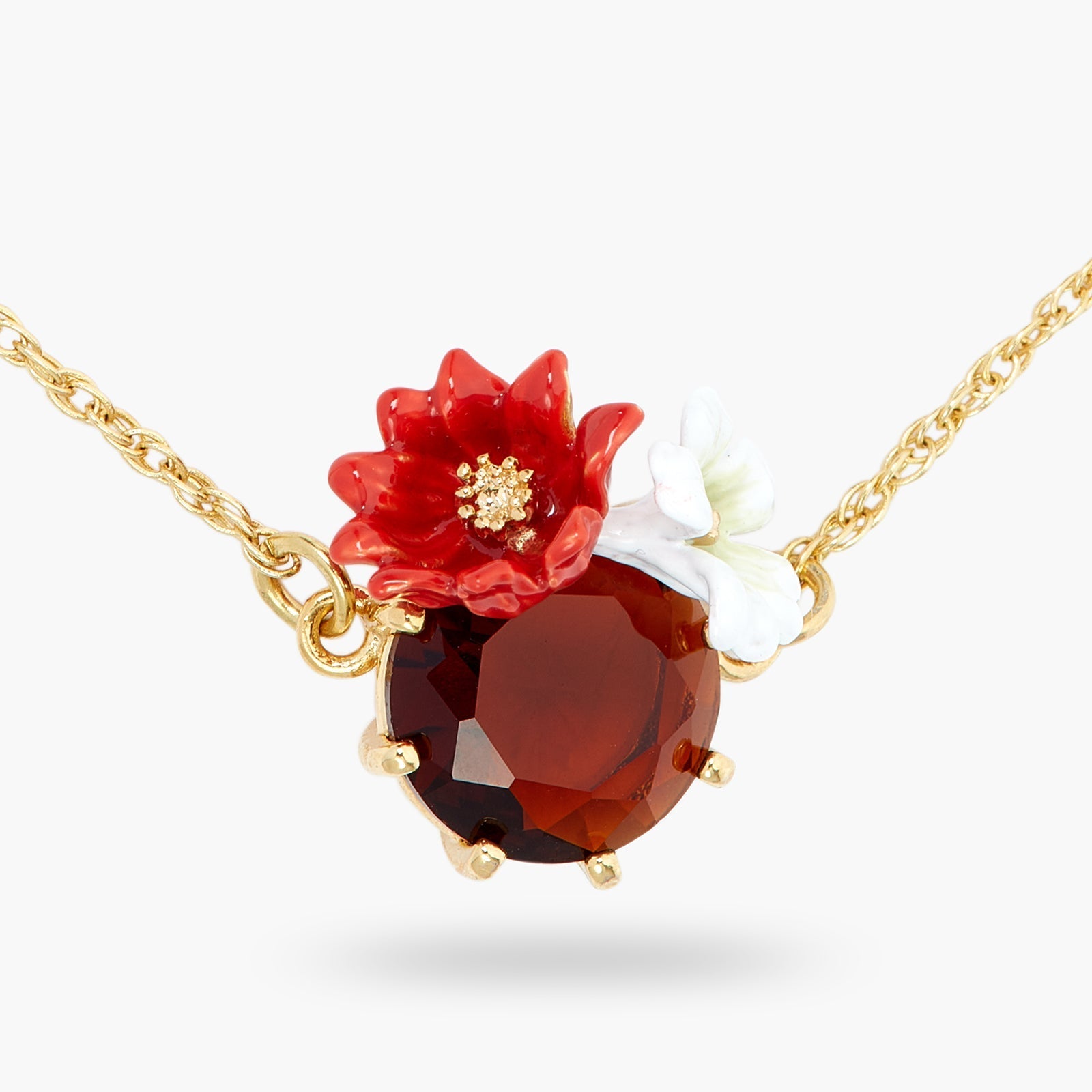 Flowers And Round Faceted crystal Stone Fine Bracelet | ASTM2011 - Les Nereides