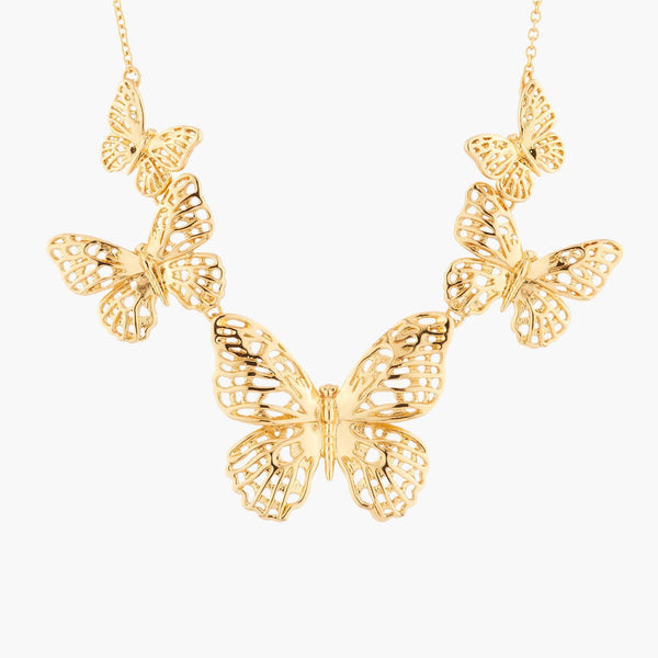 Flying Butterflies Collar Necklace | AKEP303 - Les Nereides
