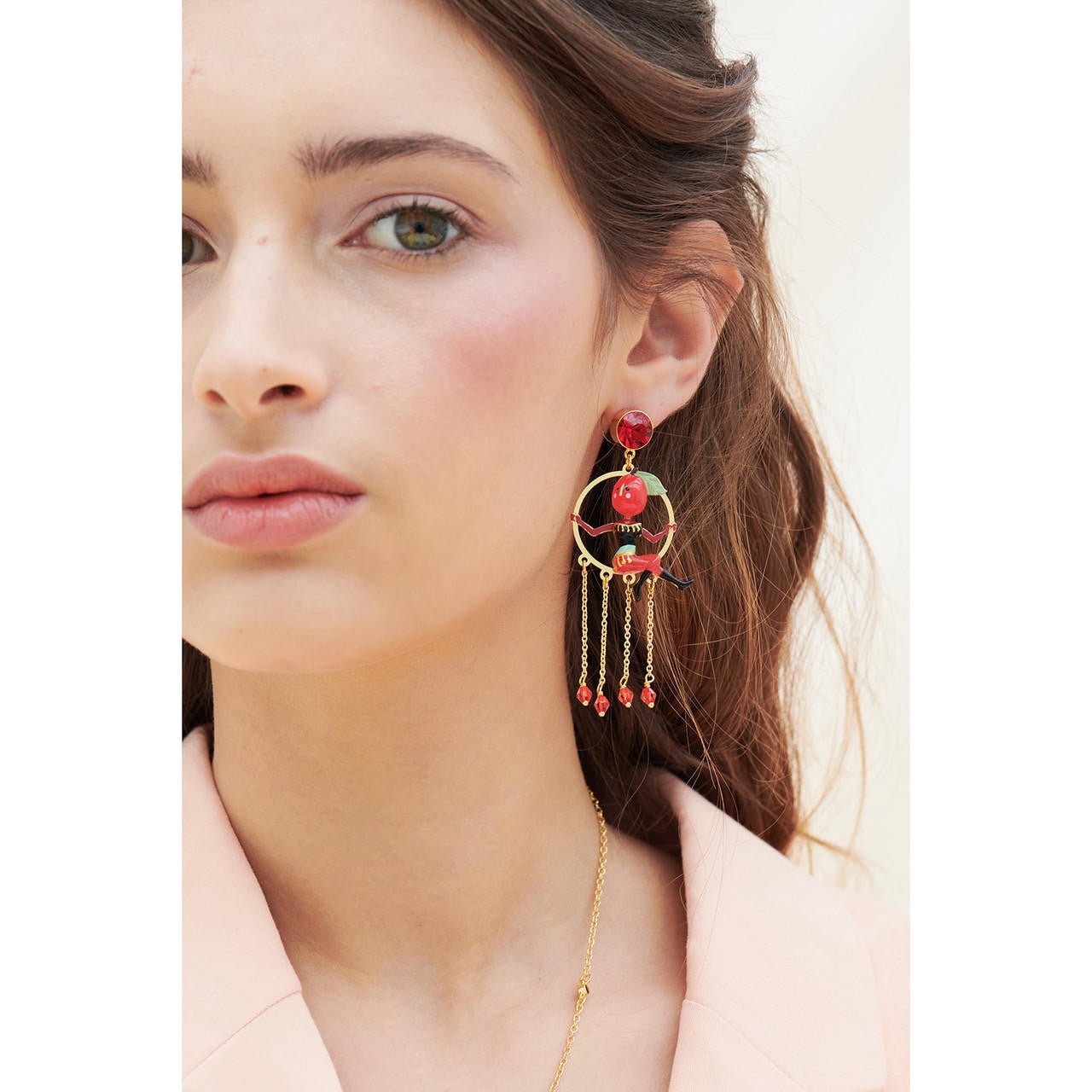 Flying Plum Sisters Earrings | ANFC1011 - Les Nereides
