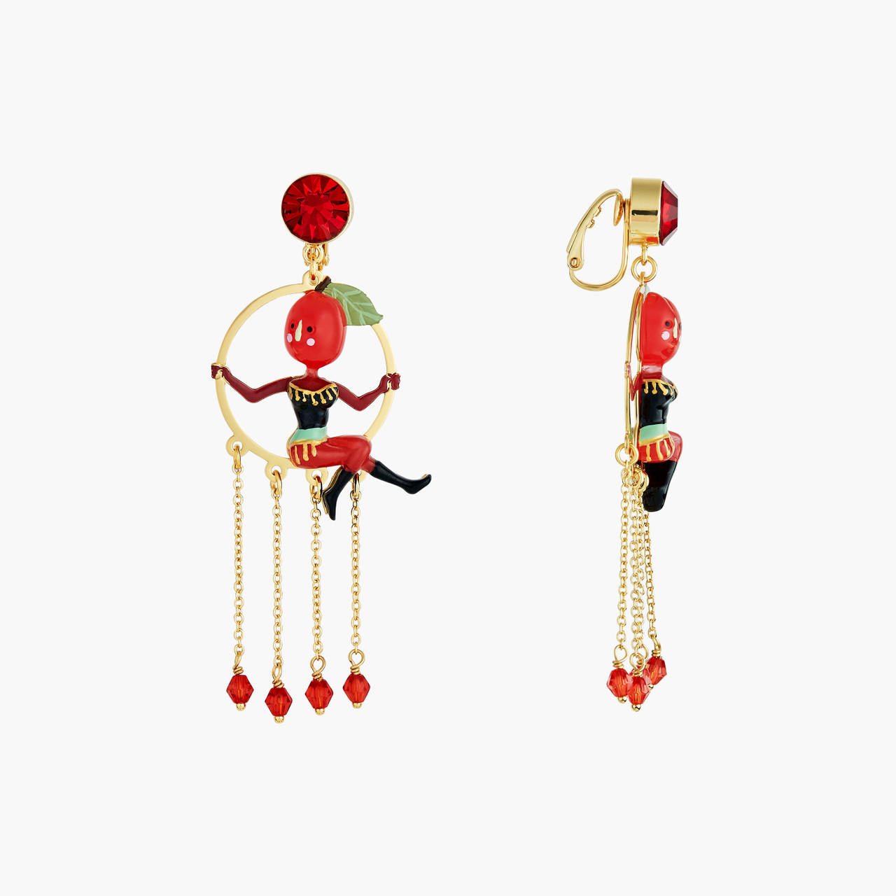 Flying Plum Sisters Earrings | ANFC1011 - Les Nereides