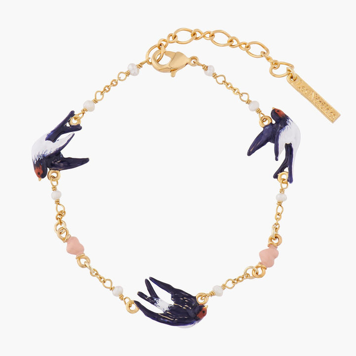 Flying Swallows Chain Bracelet | ALLA2031 - Les Nereides