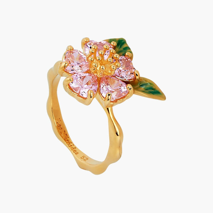 Foliage And Heart Flower Petals Multiple Size Ring | ANHA605/11 - Les Nereides