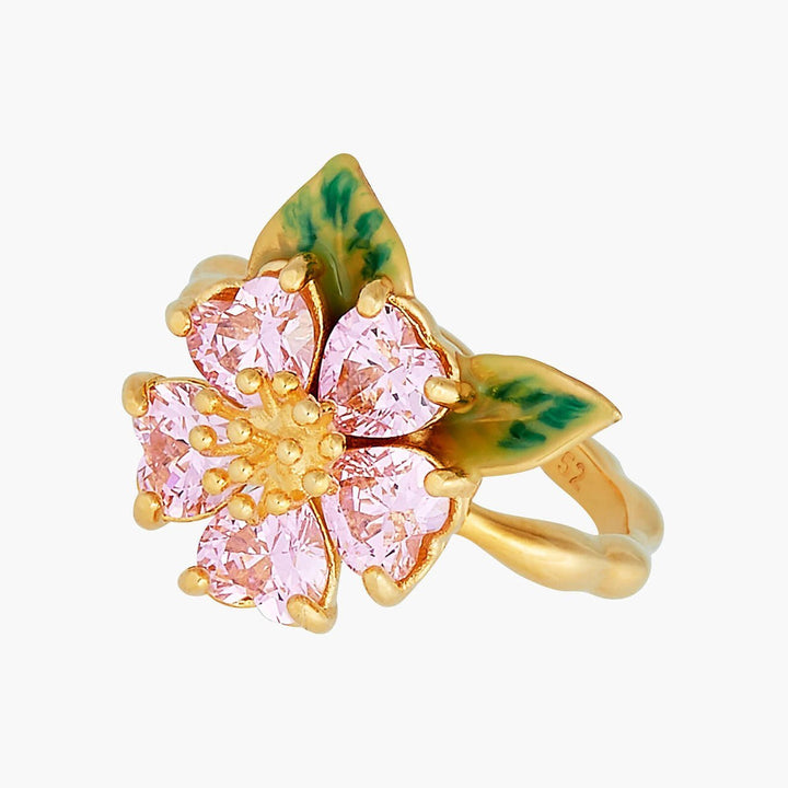 Foliage And Heart Flower Petals Multiple Size Ring | ANHA605/11 - Les Nereides