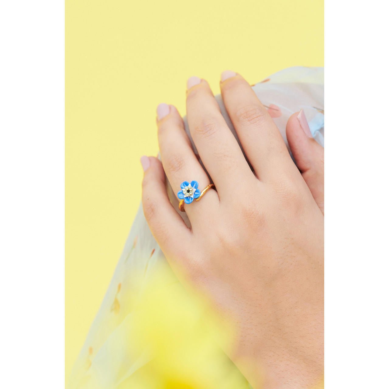 Forget - Me - Not Adjustable Rings | ANBM6031 - Les Nereides