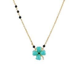 Four-Leaf Jade Clover Pendant Necklace | ACAB3011 - Les Nereides