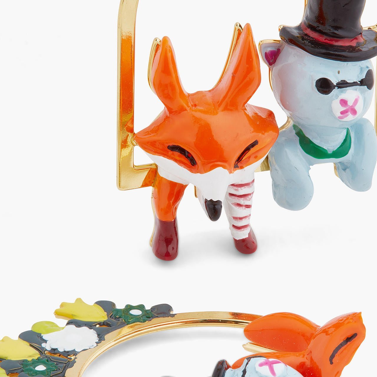 Fox And Cat Earrings | ARPI1101 - Les Nereides