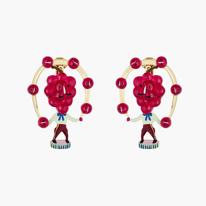 Fruit Circus Grapes Earrings | ANFC1051 - Les Nereides