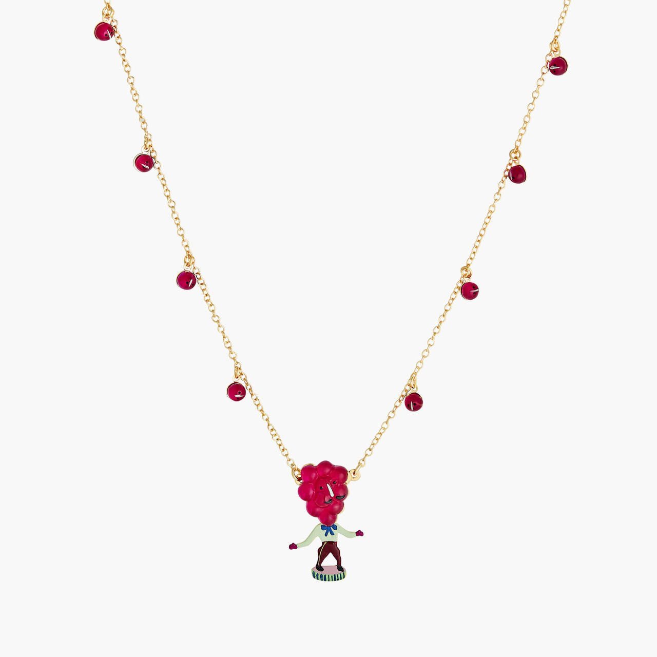 Fruit Circus Juggling Grapes Pendant Necklace | ANFC3041 - Les Nereides