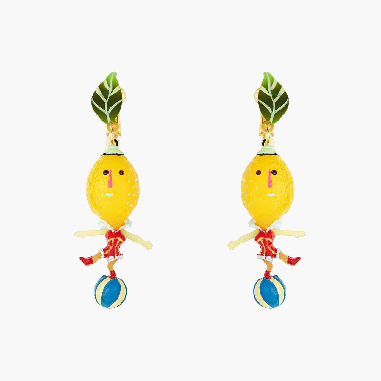 Fruit Circus Lemon And Balloons Earrings | ANFC1031 - Les Nereides